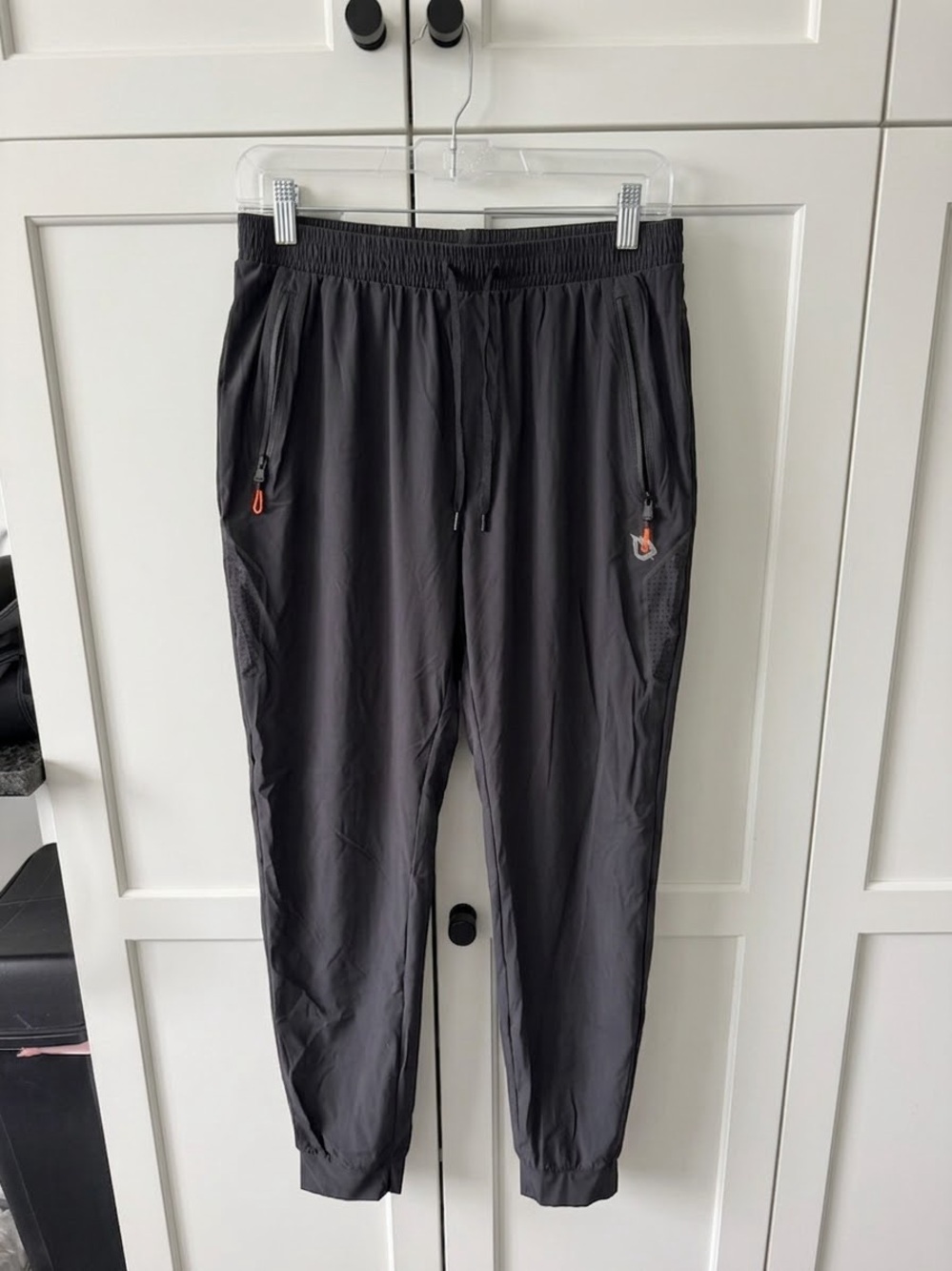 Baleaf Black Men's Lightweight Jogger/Hiking/Waterproof Pants with Drawstring